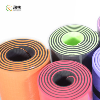 tapis de yoga de forme physique de 6mm, yoga Mat Eco Friendly de bande pour Pilates