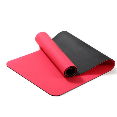 La coutume mauve-clair glissent non le yoga écologique Mat Foldable With Travel Bag de bande de Pilates