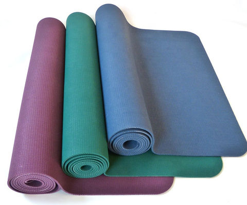 Yoga pliable Mat Decorative Anti Slip de recombinaison de PVC de polyester
