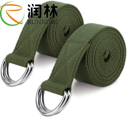 Flexibilité du coton D Ring Yoga Strap Stretches For de polyester et physiothérapie