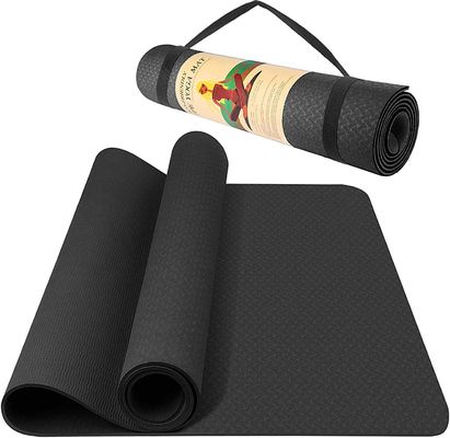 Biens de Mat Classical Black Anti Scratch de yoga de Nbr de forme physique d'OEM d'accessoires de gymnase