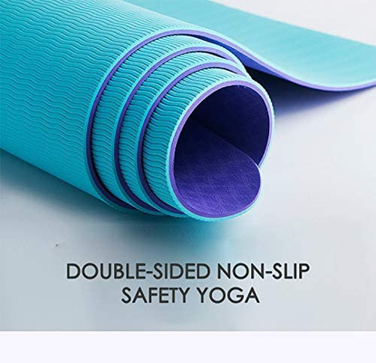 Yoga en caoutchouc Mat Anti Tear Non Slip de gymnase de bande de marque de distributeur 6Mm