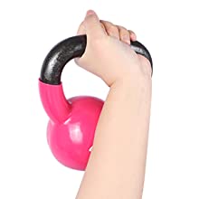 Formation solide Kettlebell de force de fonte de corps de rose pour la séance d'entraînement à la maison de gymnase 9