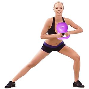 Poids orange inférieur en caoutchouc Kettlebell de poignée large pour le bras s'exerçant se soulevant, noyau, jambe 8