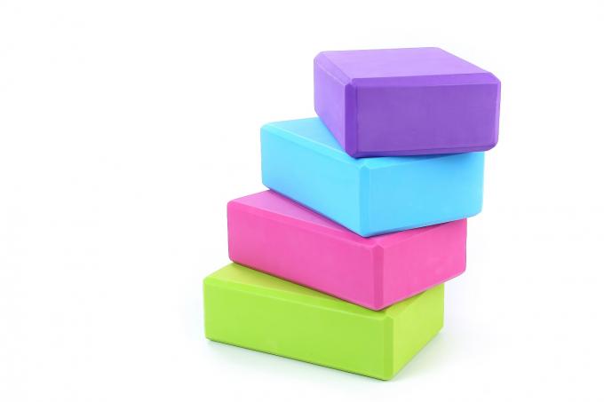 L'équilibre et l'appui purs réutilisés faits sur commande de couleur de bloc de yoga améliorent la force 2