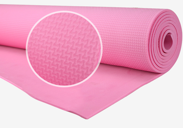 Écument le tapis 6mm pur épais fait sur commande de yoga de double couche de couleurs d'EVA Yoga Mat 4mm 5