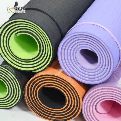 Pouce de la bande L72 de Mat Material de yoga de double couche pour la gymnastique de Pilates