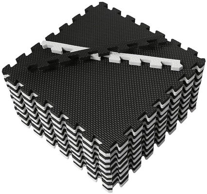Glissez non l'exercice noir Mat With de puzzle 1/2 » EVA Foam Interlocking Tiles épaisse supplémentaire