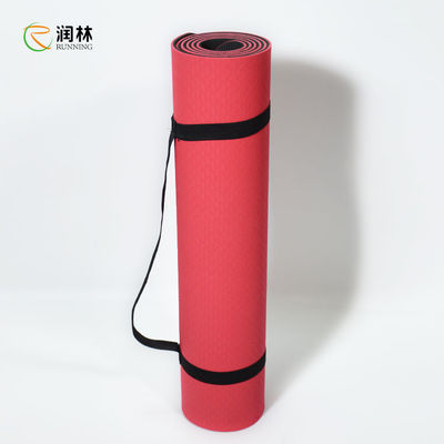 Yoga Mat Anti Tear Non Slip de bande de forme physique de Pilates avec des repères d'alignement