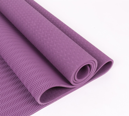 Yoga fait sur commande pourpre Mat Eco Friendly de bande de nouvelle conception 183*61cm