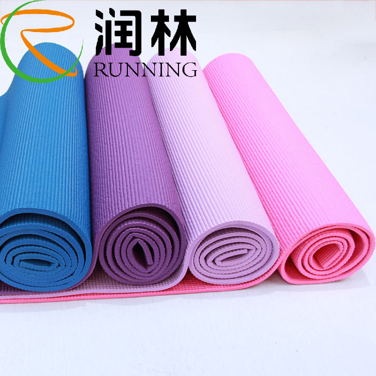 Courroie de Mat Non Slip With Carrying de yoga de PVC d'Eco de séance d'entraînement de plancher de Pilates
